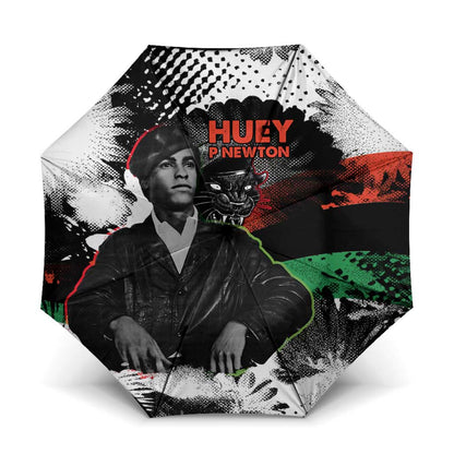 Huey P. Newton Umbrella Revolutionary Portrait - Panther Graphic Surrender to the Revolution Quote - African Pride