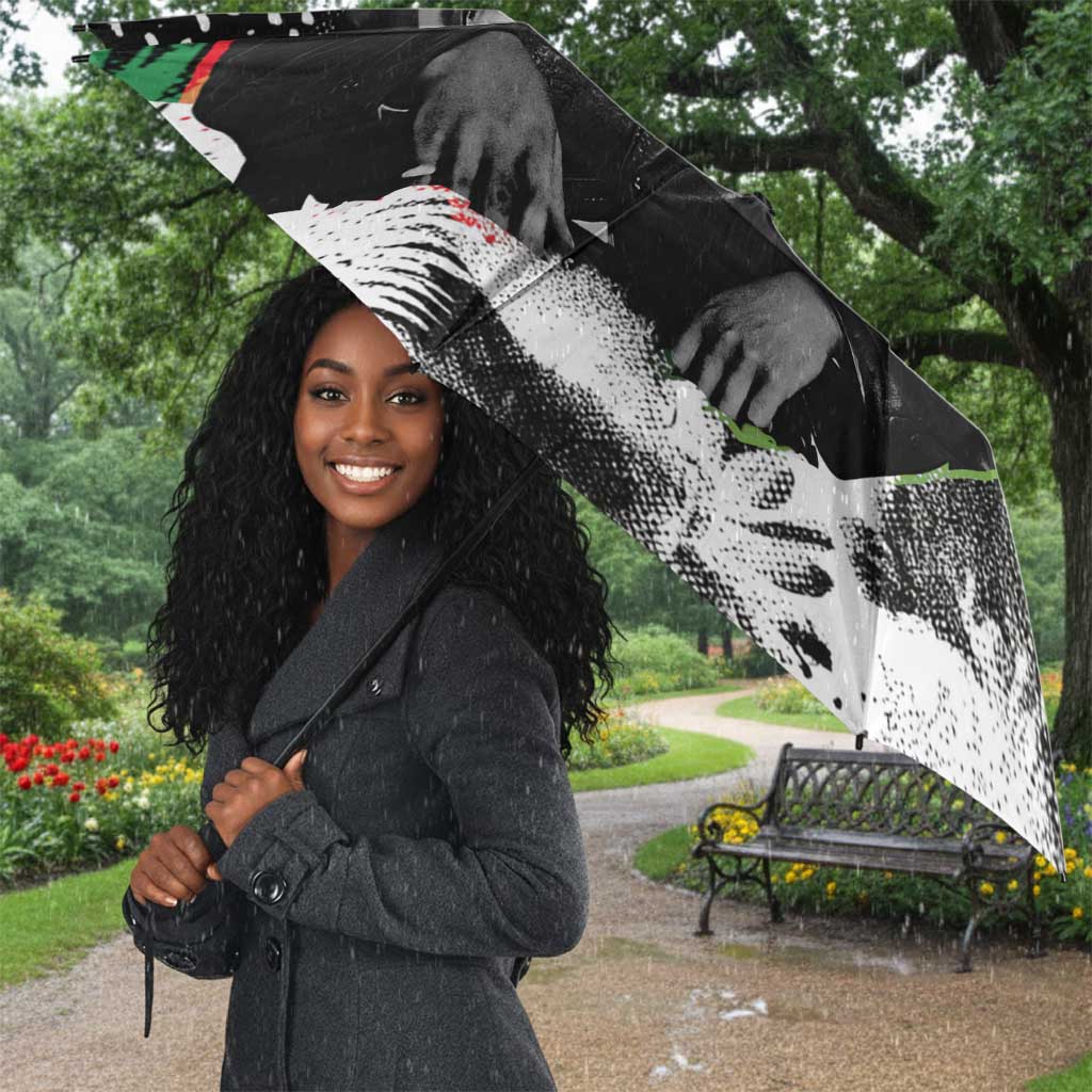 Huey P. Newton Umbrella Revolutionary Portrait - Panther Graphic Surrender to the Revolution Quote - African Pride