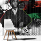 Huey P. Newton Window Curtain Revolutionary Portrait - Panther Graphic Surrender to the Revolution Quote - African Pride