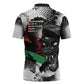 Huey P. Newton Zipper Polo Shirt Revolutionary Portrait - Panther Graphic Surrender to the Revolution Quote - African Pride