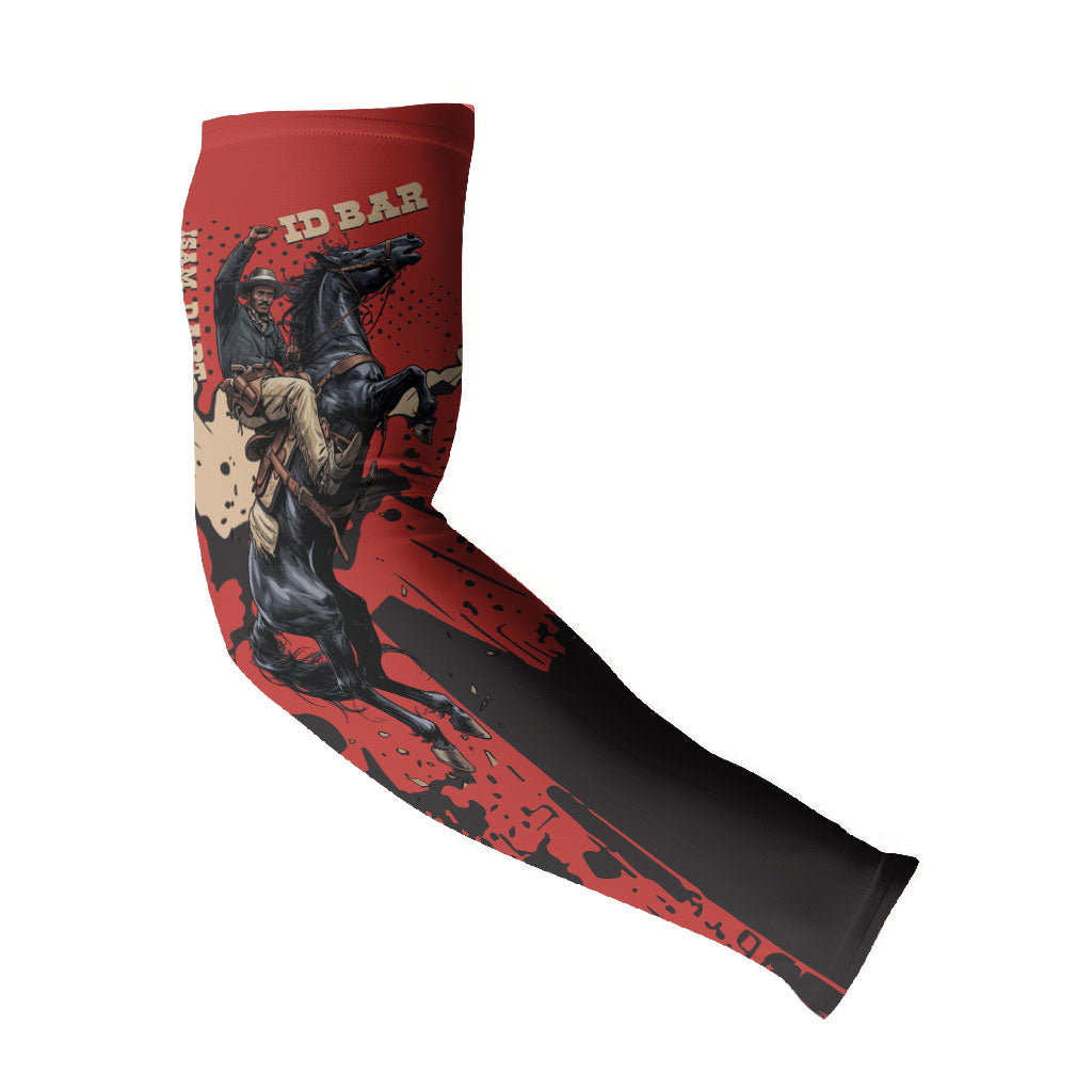 Isom Dart Black Cowboy Arm Sleeves Wild West Outlaw Vintage Comic Art
