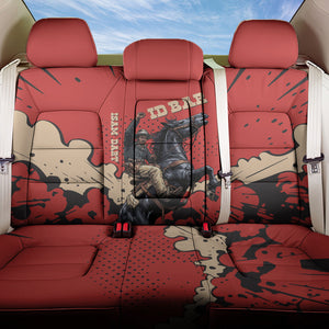 Isom Dart Black Cowboy Back Car Seat Cover Wild West Outlaw Vintage Comic Art