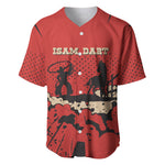 Isom Dart Black Cowboy Baseball Jersey Wild West Outlaw Vintage Comic Art