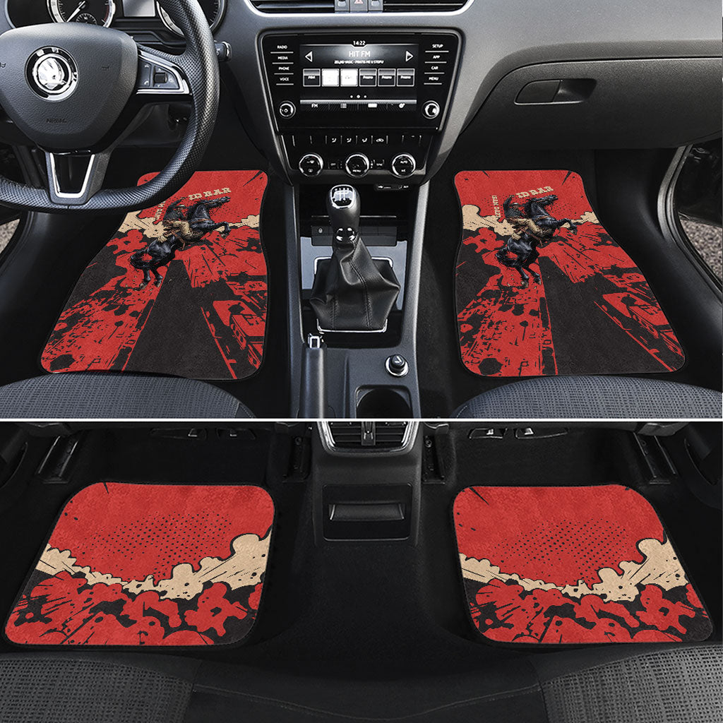 Isom Dart Black Cowboy Car Mats Wild West Outlaw Vintage Comic Art
