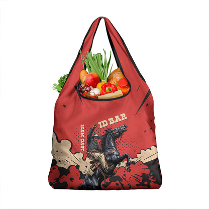 Isom Dart Black Cowboy Grocery Bag Wild West Outlaw Vintage Comic Art