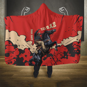 Isom Dart Black Cowboy Hooded Blanket Wild West Outlaw Vintage Comic Art