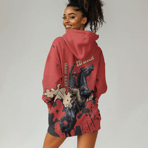 Isom Dart Black Cowboy Hoodie Dress Wild West Outlaw Vintage Comic Art
