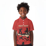 Isom Dart Black Cowboy Kid Polo Shirt Wild West Outlaw Vintage Comic Art