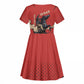 Isom Dart Black Cowboy Kid Short Sleeve Dress Wild West Outlaw Vintage Comic Art