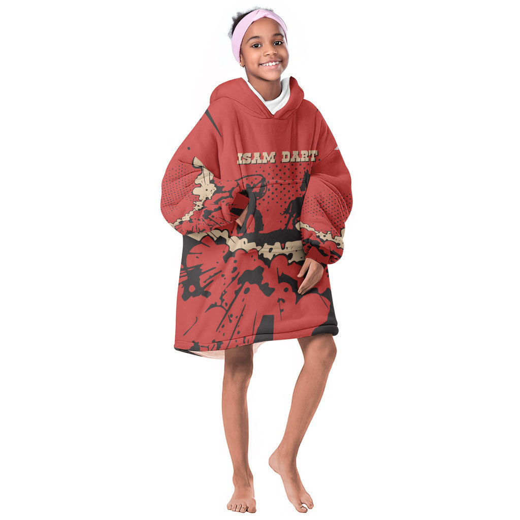 Isom Dart Black Cowboy Kid Wearable Blanket Hoodie Wild West Outlaw Vintage Comic Art