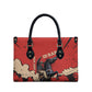 Isom Dart Black Cowboy Leather Bag Wild West Outlaw Vintage Comic Art