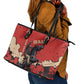 Isom Dart Black Cowboy Leather Tote Bag Wild West Outlaw Vintage Comic Art