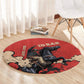 Isom Dart Black Cowboy Round Carpet Wild West Outlaw Vintage Comic Art