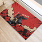Isom Dart Black Cowboy Rubber Doormat Wild West Outlaw Vintage Comic Art