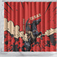 Isom Dart Black Cowboy Shower Curtain Wild West Outlaw Vintage Comic Art