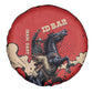 Isom Dart Black Cowboy Spare Tire Cover Wild West Outlaw Vintage Comic Art