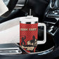 Isom Dart Black Cowboy Tumbler With Handle Wild West Outlaw Vintage Comic Art