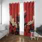 Isom Dart Black Cowboy Window Curtain Wild West Outlaw Vintage Comic Art