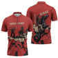 Isom Dart Black Cowboy Zipper Polo Shirt Wild West Outlaw Vintage Comic Art