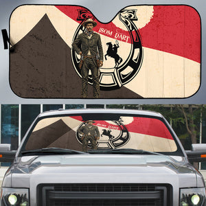 Isom Dart Legend Of The West Auto Sun Shade Vintage Horseshoe Western