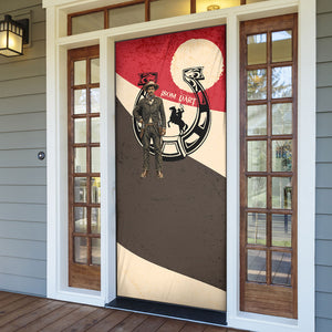 Isom Dart Legend Of The West Door Cover Vintage Horseshoe Western