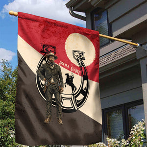 Isom Dart Legend Of The West Garden Flag Vintage Horseshoe Western