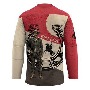 Isom Dart Legend Of The West Hockey Jersey Vintage Horseshoe Western