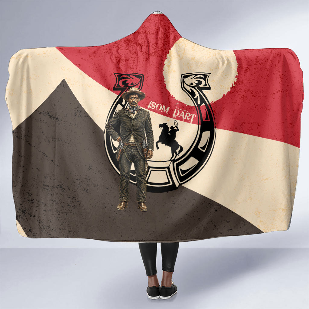 Isom Dart Legend Of The West Hooded Blanket Vintage Horseshoe Western