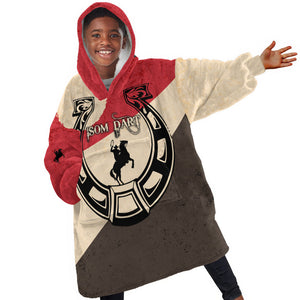 Isom Dart Legend Of The West Kid Wearable Blanket Hoodie Vintage Horseshoe Western