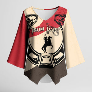 Isom Dart Legend Of The West Kimono Sleeve Blouse Vintage Horseshoe Western