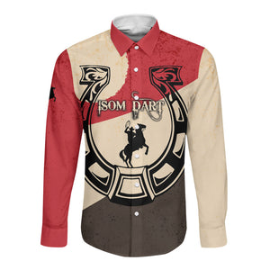 Isom Dart Legend Of The West Long Sleeve Button Shirt Vintage Horseshoe Western