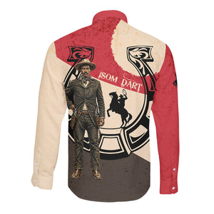 Isom Dart Legend Of The West Long Sleeve Button Shirt Vintage Horseshoe Western