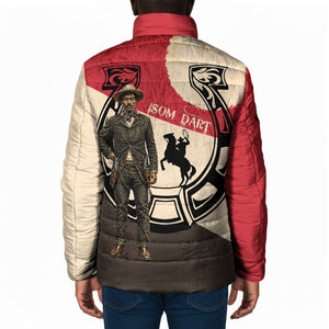 Isom Dart Legend Of The West Padded Jacket Vintage Horseshoe Western