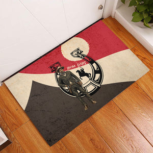 Isom Dart Legend Of The West Rubber Doormat Vintage Horseshoe Western