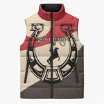 Isom Dart Legend Of The West Sleeveless Puffer Jacket Vintage Horseshoe Western