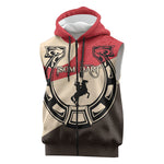 Isom Dart Legend Of The West Sleeveless Zip Hoodie Vintage Horseshoe Western