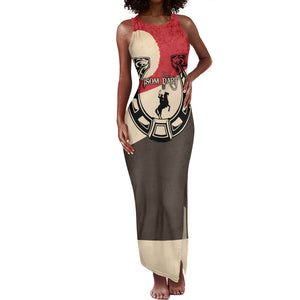 Isom Dart Legend Of The West Tank Maxi Dress Vintage Horseshoe Western