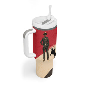 Isom Dart Legend Of The West Tumbler With Handle Vintage Horseshoe Western