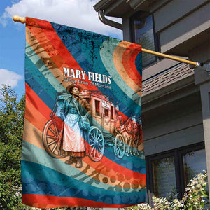 Mary Fields Stagecoach Garden Flag Vintage Retro Grunge Aesthetic Wild West History