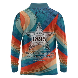 Mary Fields Stagecoach Long Sleeve Polo Shirt Vintage Retro Grunge Aesthetic Wild West History