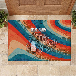 Mary Fields Stagecoach Rubber Doormat Vintage Retro Grunge Aesthetic Wild West History