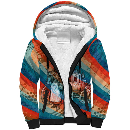 Mary Fields Stagecoach Sherpa Hoodie Vintage Retro Grunge Aesthetic Wild West History