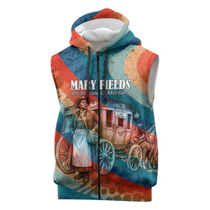 Mary Fields Stagecoach Sleeveless Zip Hoodie Vintage Retro Grunge Aesthetic Wild West History