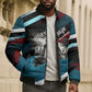 Mary Fields The White Crow Bomber Puffer Jacket Vintage Grunge Wild West Portrait And Crow