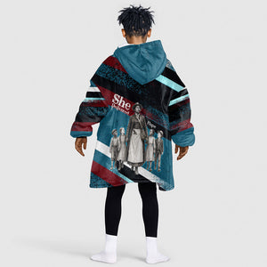 Mary Fields The White Crow Kid Wearable Blanket Hoodie Vintage Grunge Wild West Portrait And Crow