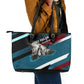 Mary Fields The White Crow Leather Tote Bag Vintage Grunge Wild West Portrait And Crow