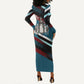 Mary Fields The White Crow Long Sleeve Bodycon Dress Vintage Grunge Wild West Portrait And Crow