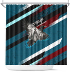 Mary Fields The White Crow Shower Curtain Vintage Grunge Wild West Portrait And Crow