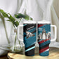 Mary Fields The White Crow Tumbler With Handle Vintage Grunge Wild West Portrait And Crow