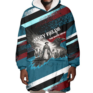 Mary Fields The White Crow Wearable Blanket Hoodie Vintage Grunge Wild West Portrait And Crow